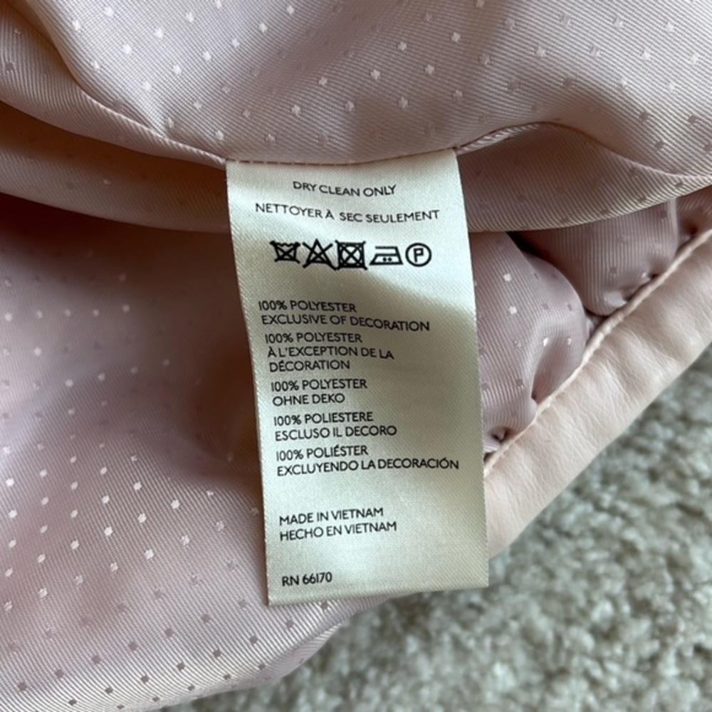 Anthropologie Pink Rose Sherpa Fleece Full Zip Lined Jacket Women Size Large - Picture 9 of 15